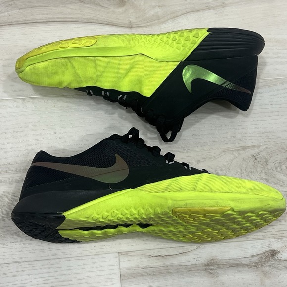 Nike FS Lite Trainer 4 Running Shoes Mens 9.5 Black Sneakers Trainers 844794-001 - Picture 4 of 8